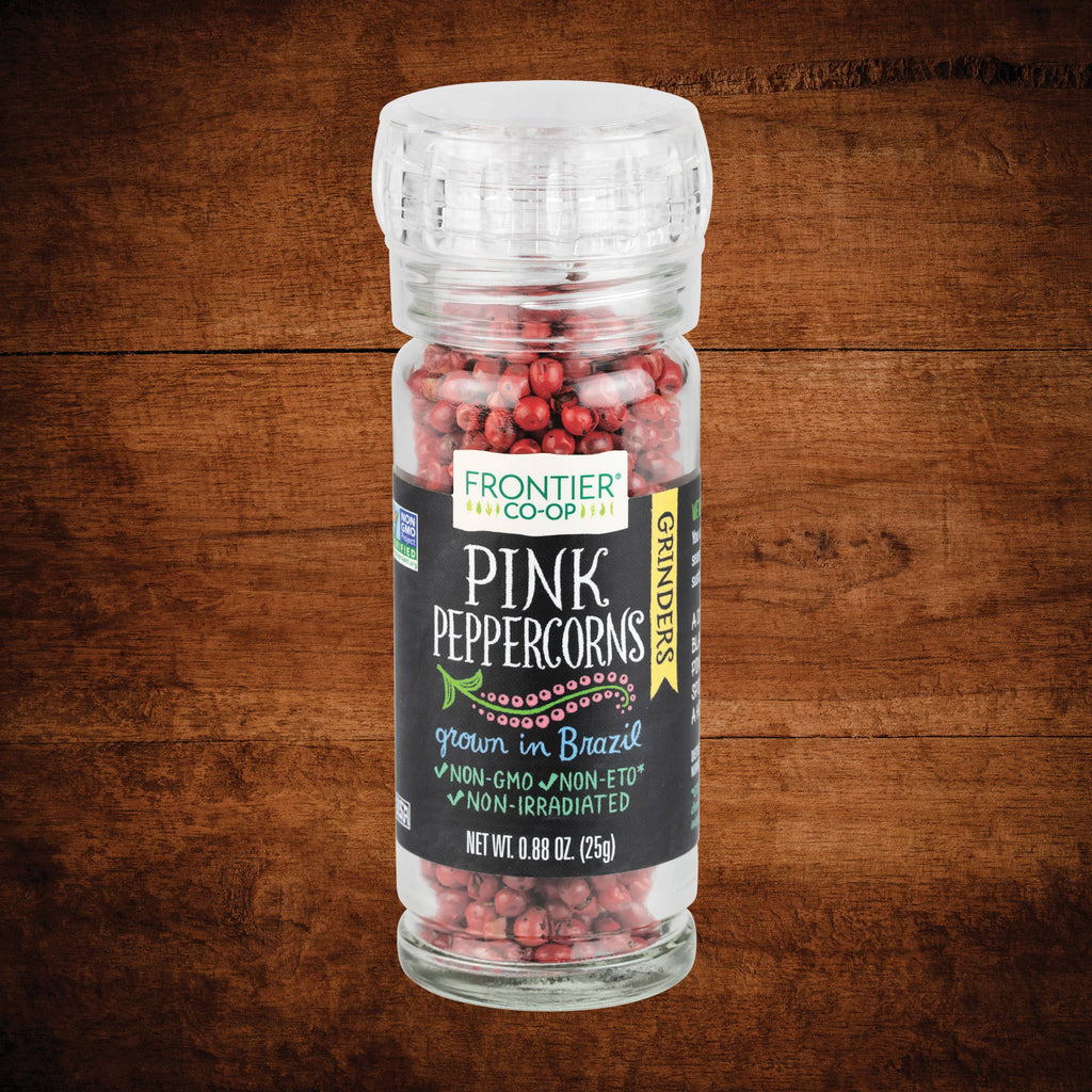 Pink Whole Peppercorn Grinder, Non-GMO, Kosher 0.88 Oz.