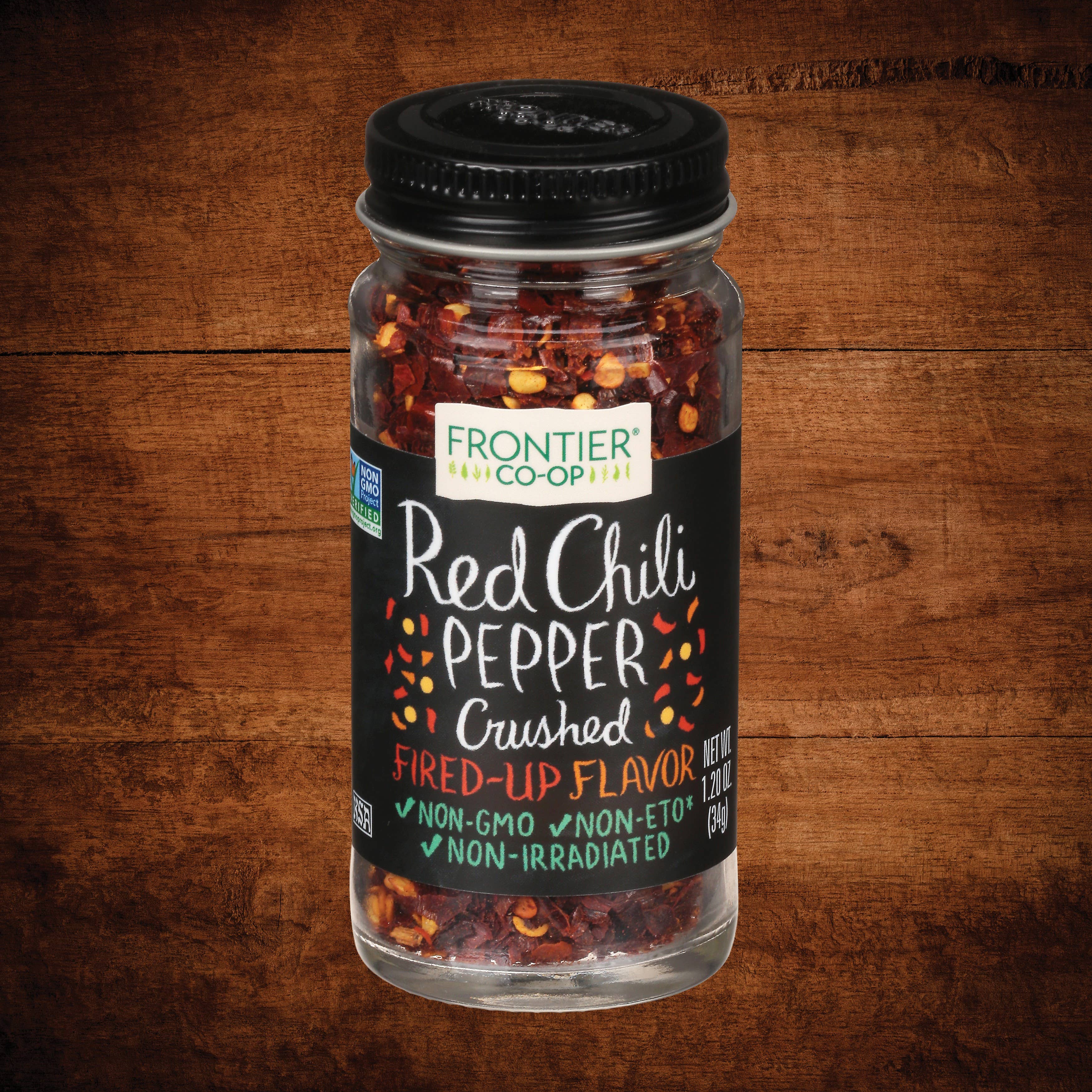 Red Chili Pepper, Crushed, 15K-30K Heat Units, 1.2 Oz