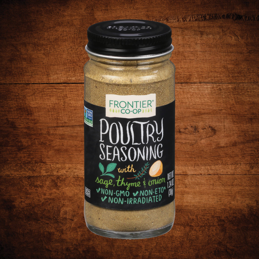 Poultry Seasoning With Sage, Thyme & Onion, Non GMO, 1.34 Oz