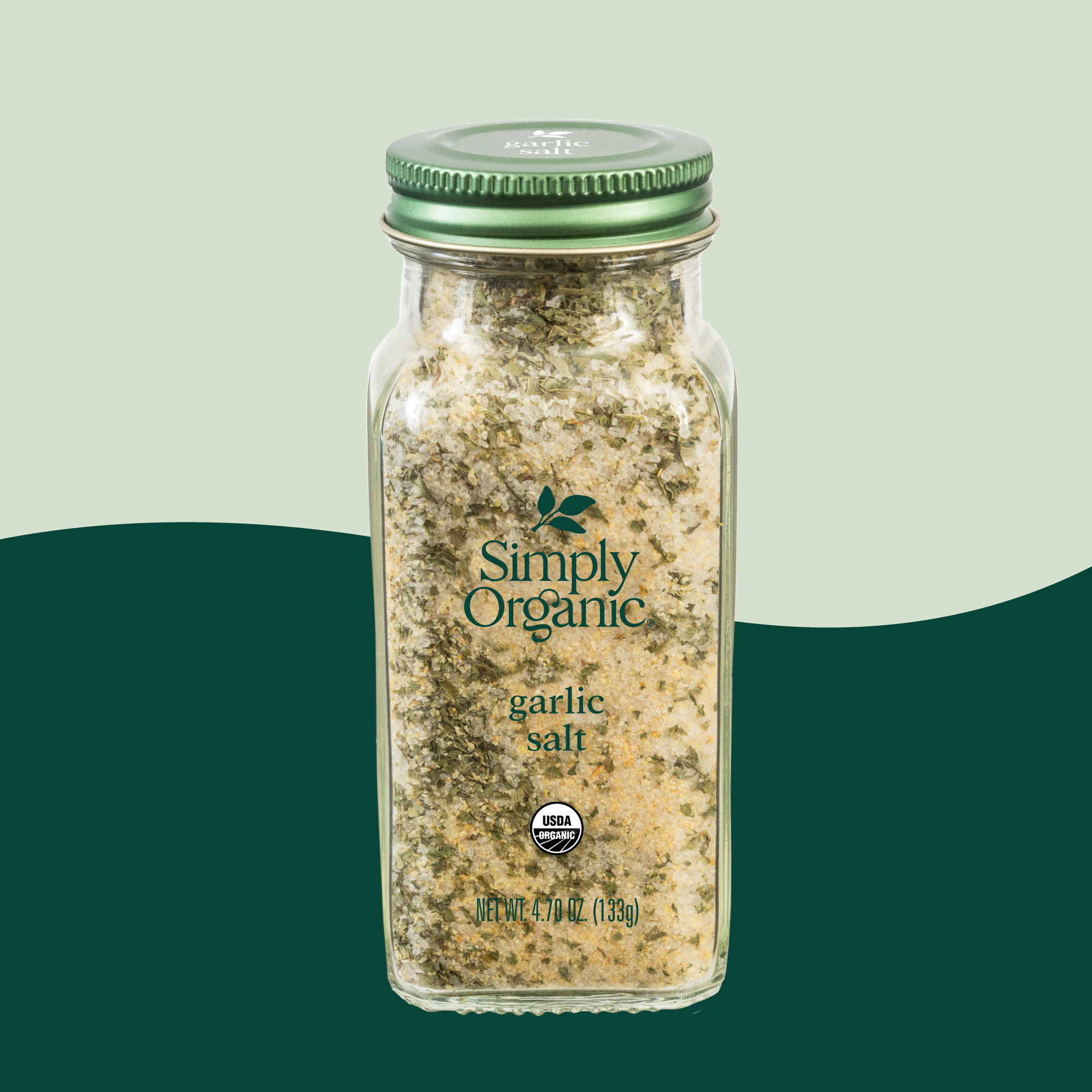 Garlic Salt, Certified Organic, Kosher, 4.70 Oz
