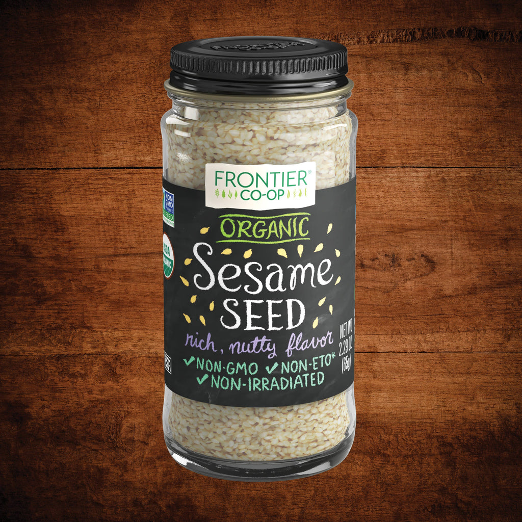 Whole Hulled Sesame Seed, Organic, Kosher, 2.29 Oz