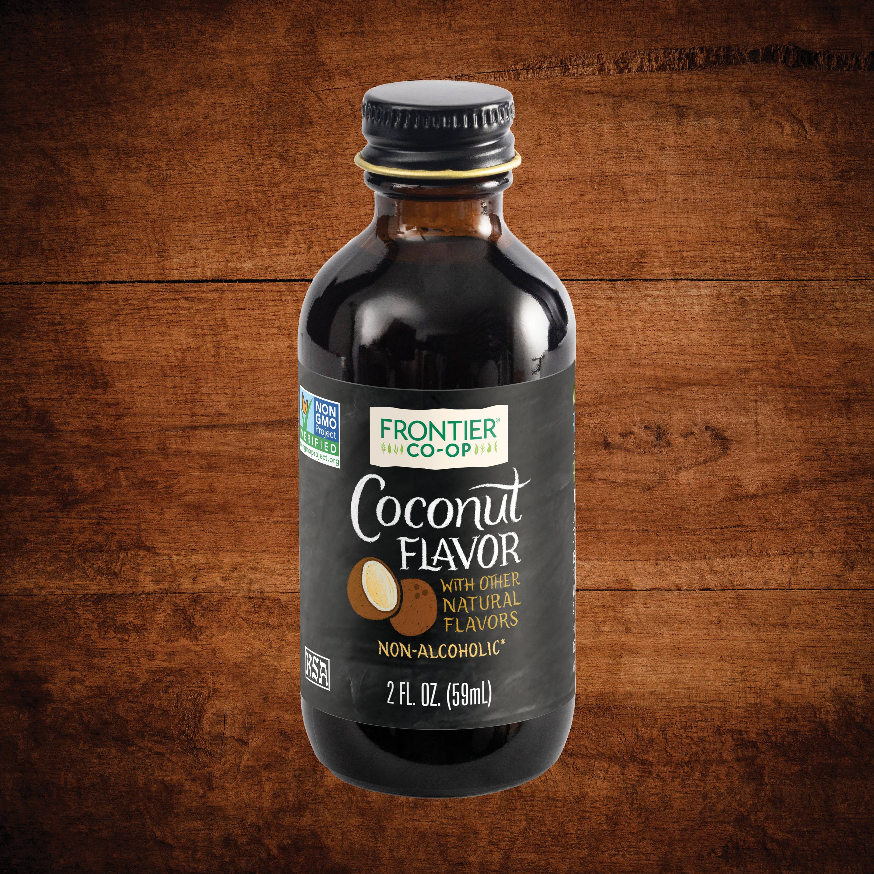 Coconut Flavor, Non-Alcoholic, Non-GMO, Kosher 2 Fl. Oz.