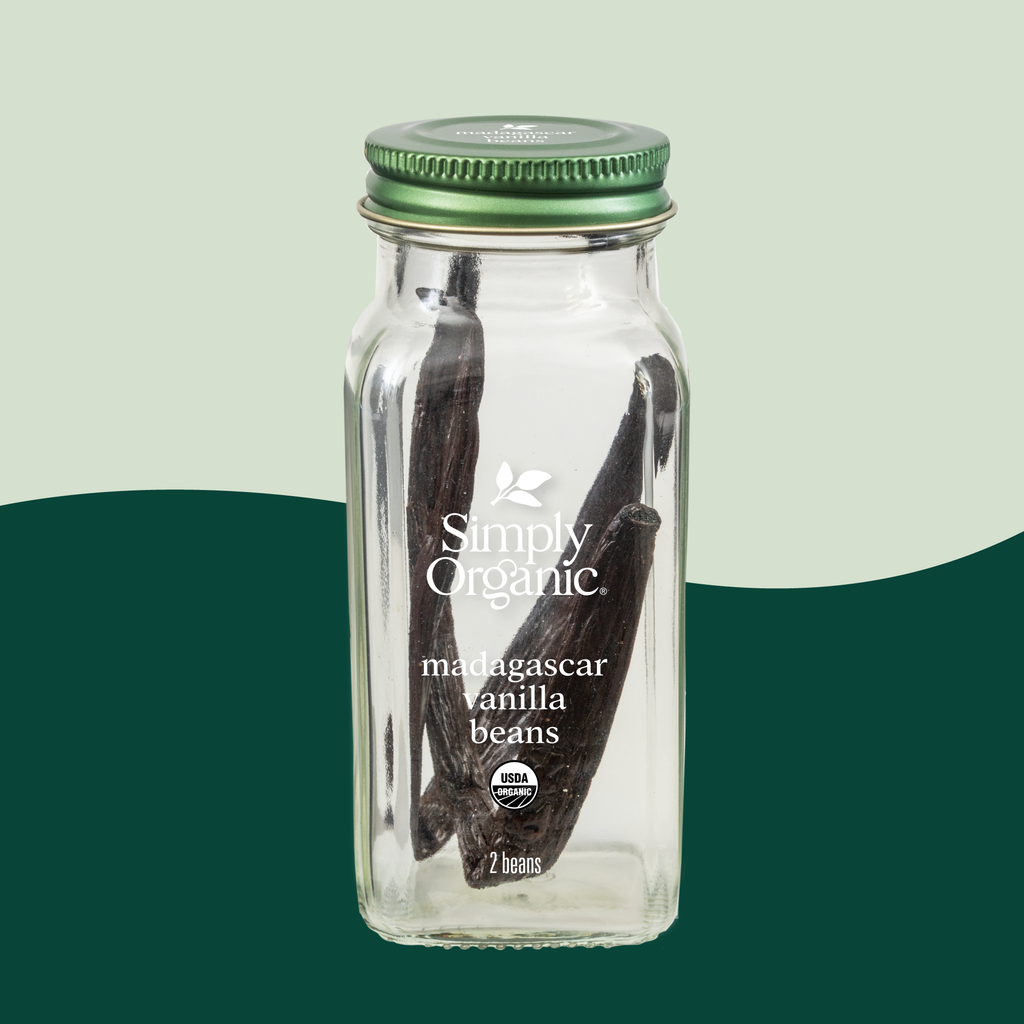 Pure Madagascar Vanilla Beans, Certified Organic, 2 Count