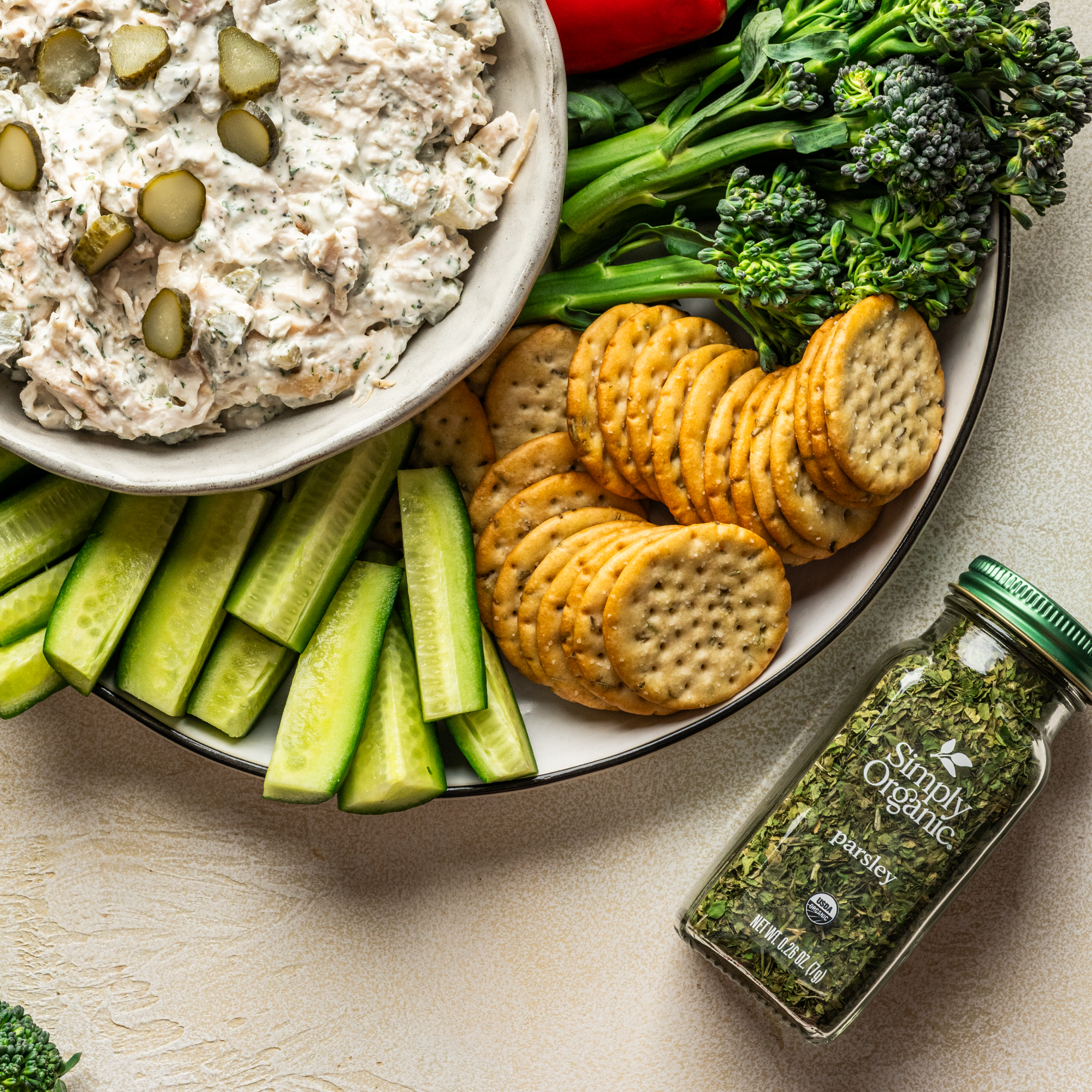 Pure Parsley Flakes, Certified Organic, Kosher 0.26 Oz