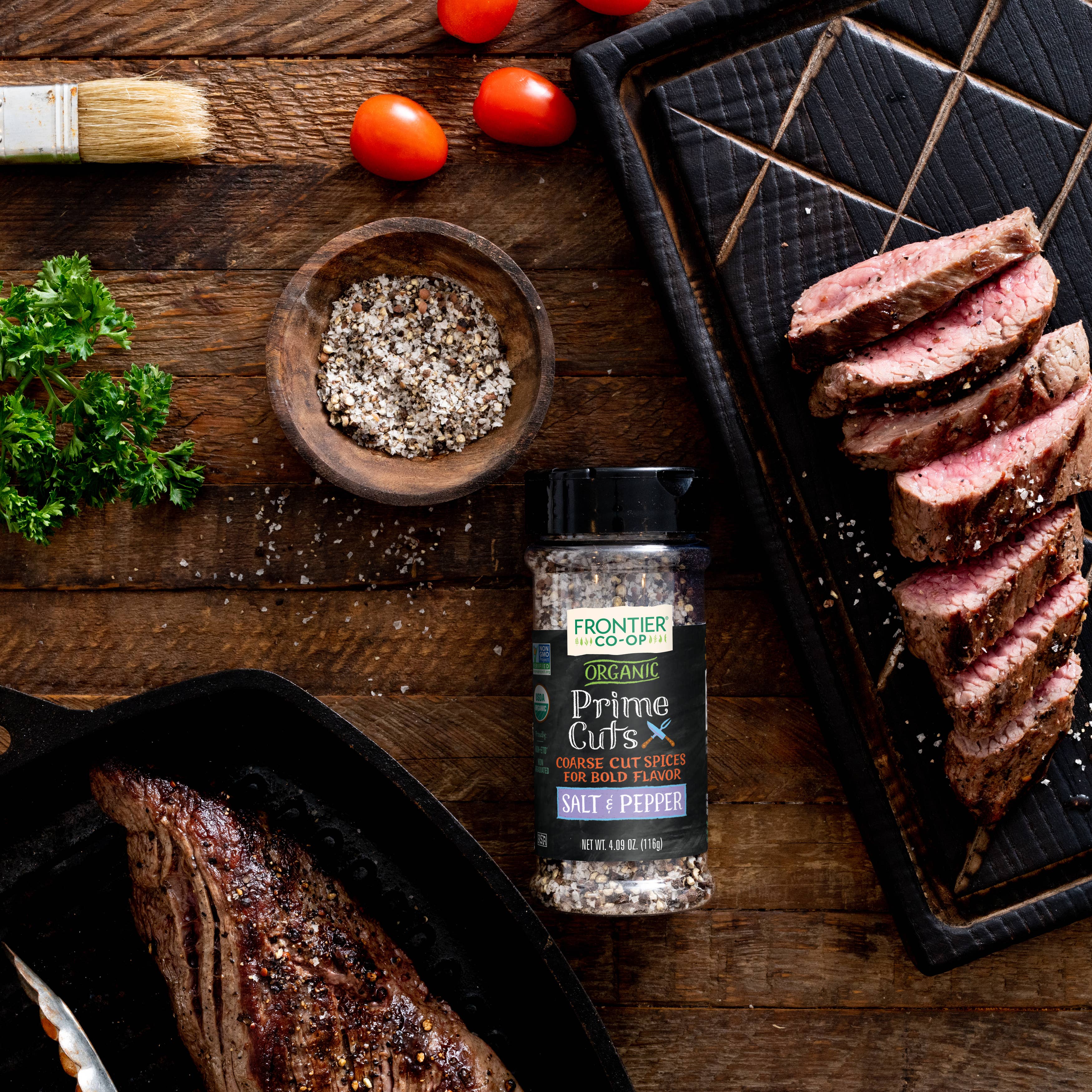 Prime Cuts, Salt & Pepper, Certified Organic 4.09 Oz.