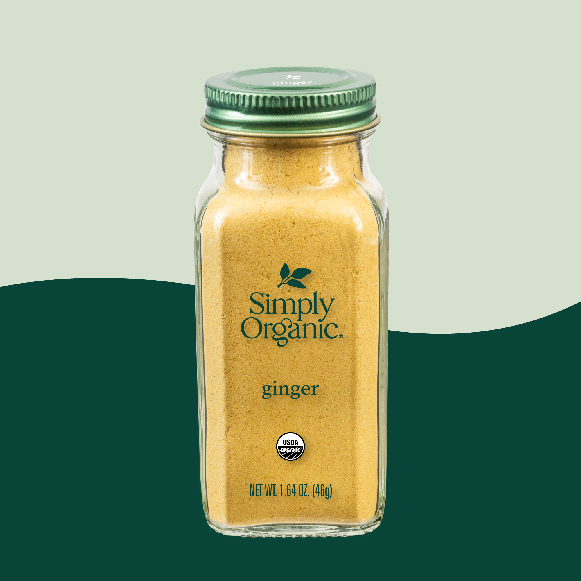 Ginger Root, Ground, Certified Organic, Kosher, 1.64 Oz