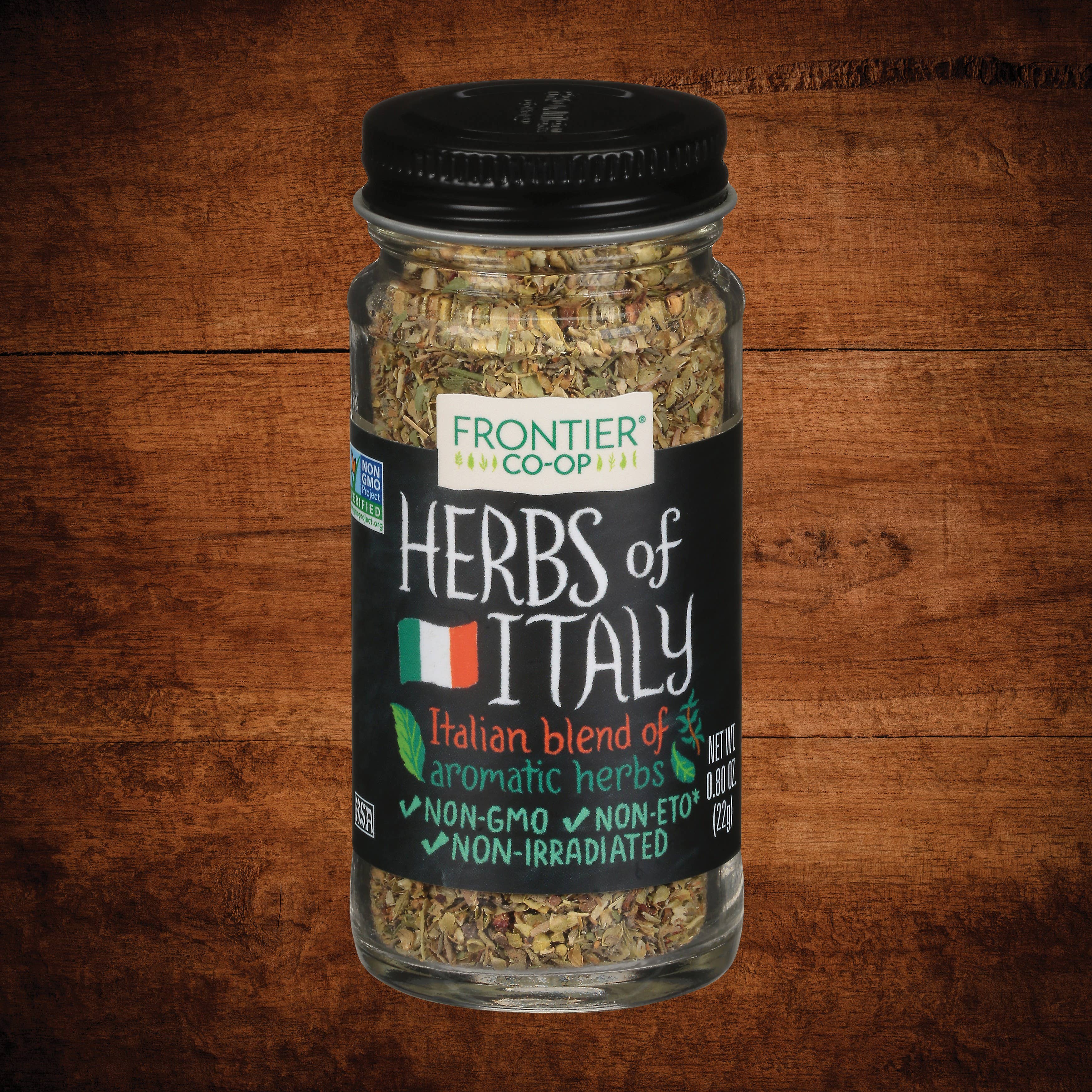 Herbs of Italy, Italian Seasoning Blend, Non-GMO, 0.8 Oz.