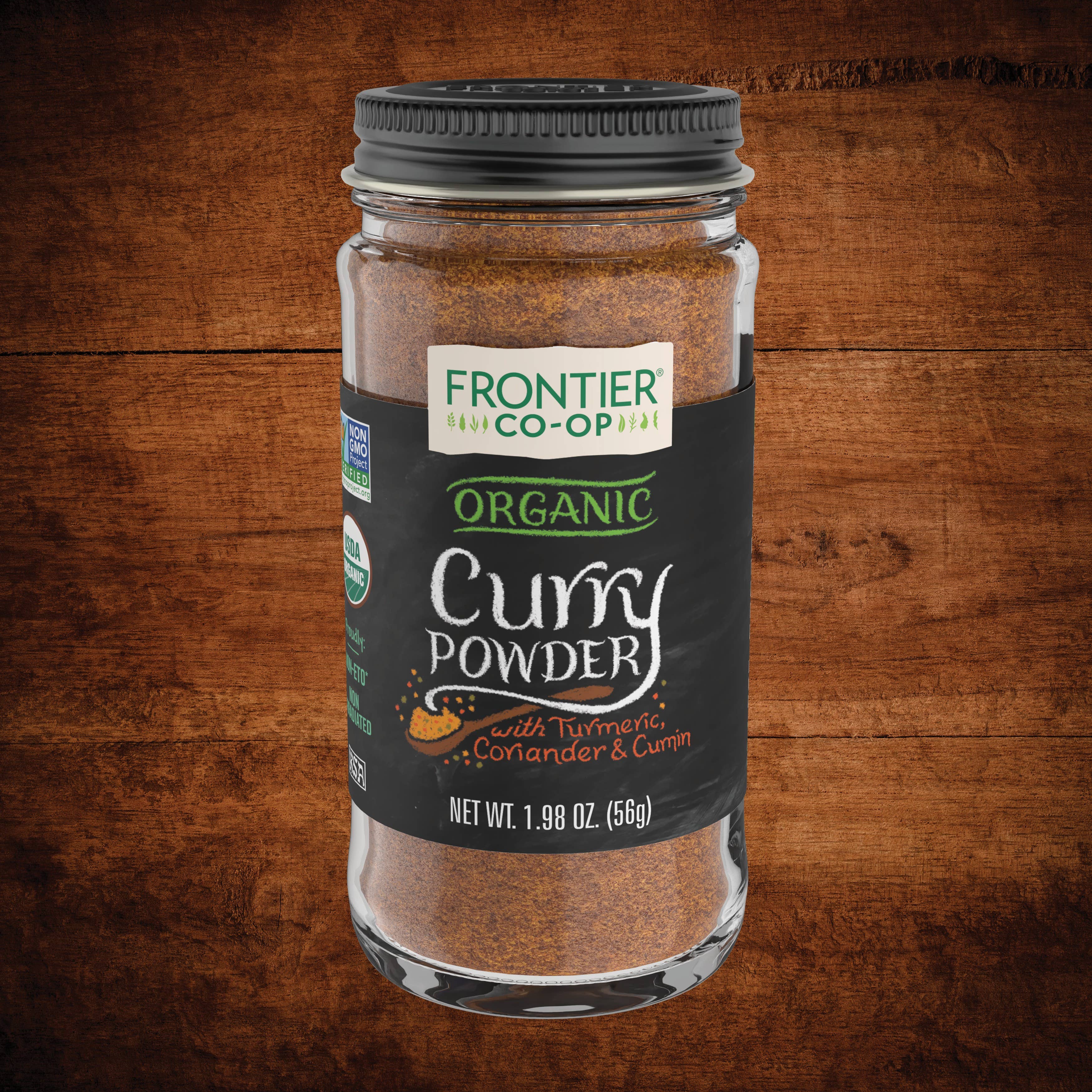 Curry Powder, Certified Organic, Non-GMO, Kosher 1.9 Oz.
