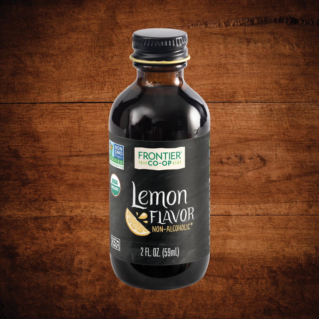 Lemon Flavor, Certified Organic, Non-Alcoholic  2 Fl. Oz.