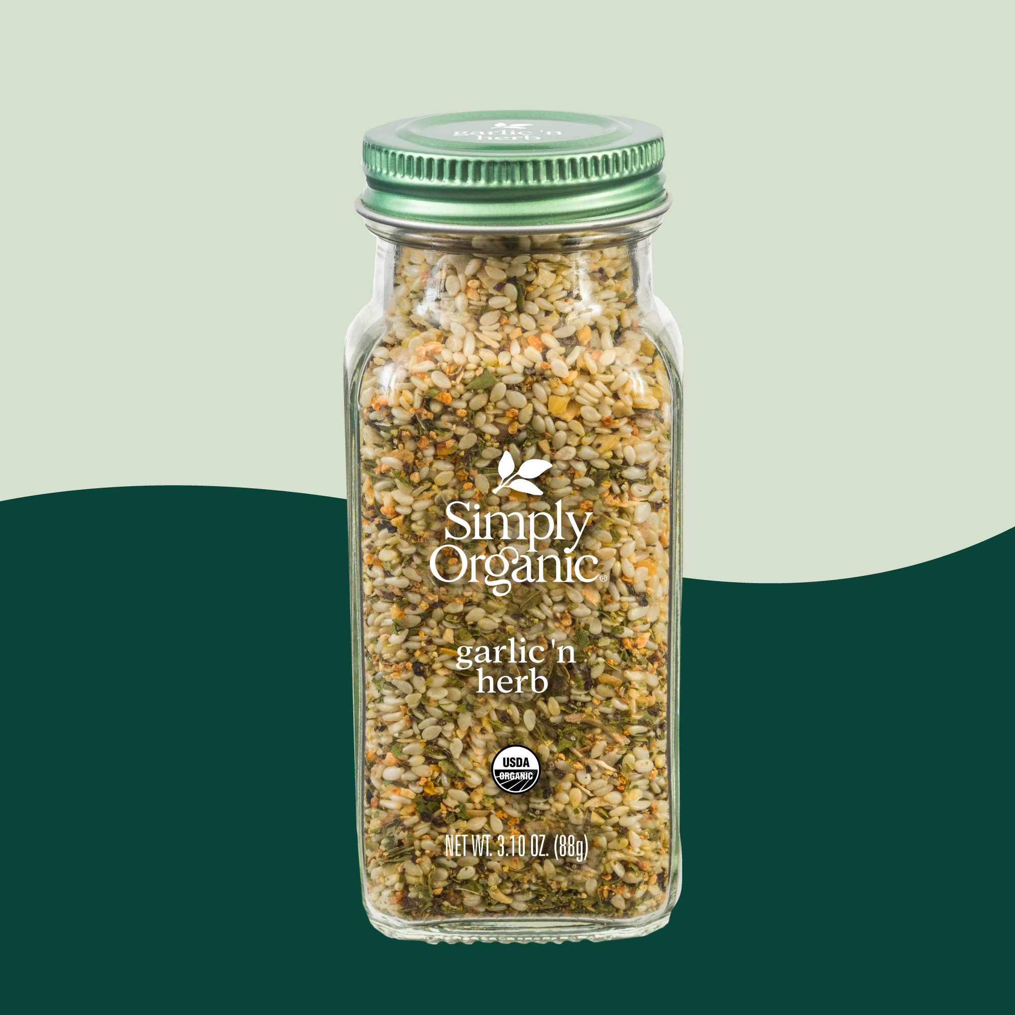 Garlic 'N Herb (Sesame), Certified Organic, Kosher, 3.10 Oz