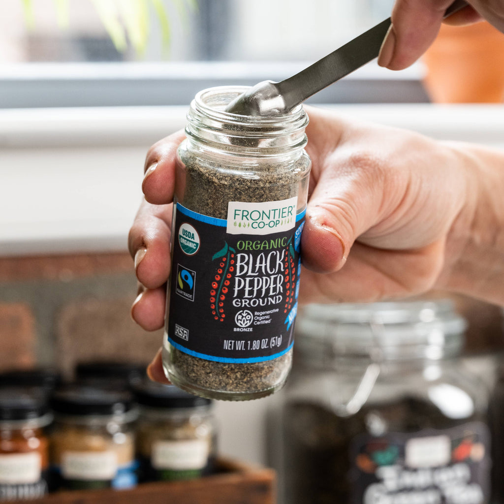 Fairtrade Certified®, Organic Black Pepper, Medium Grind