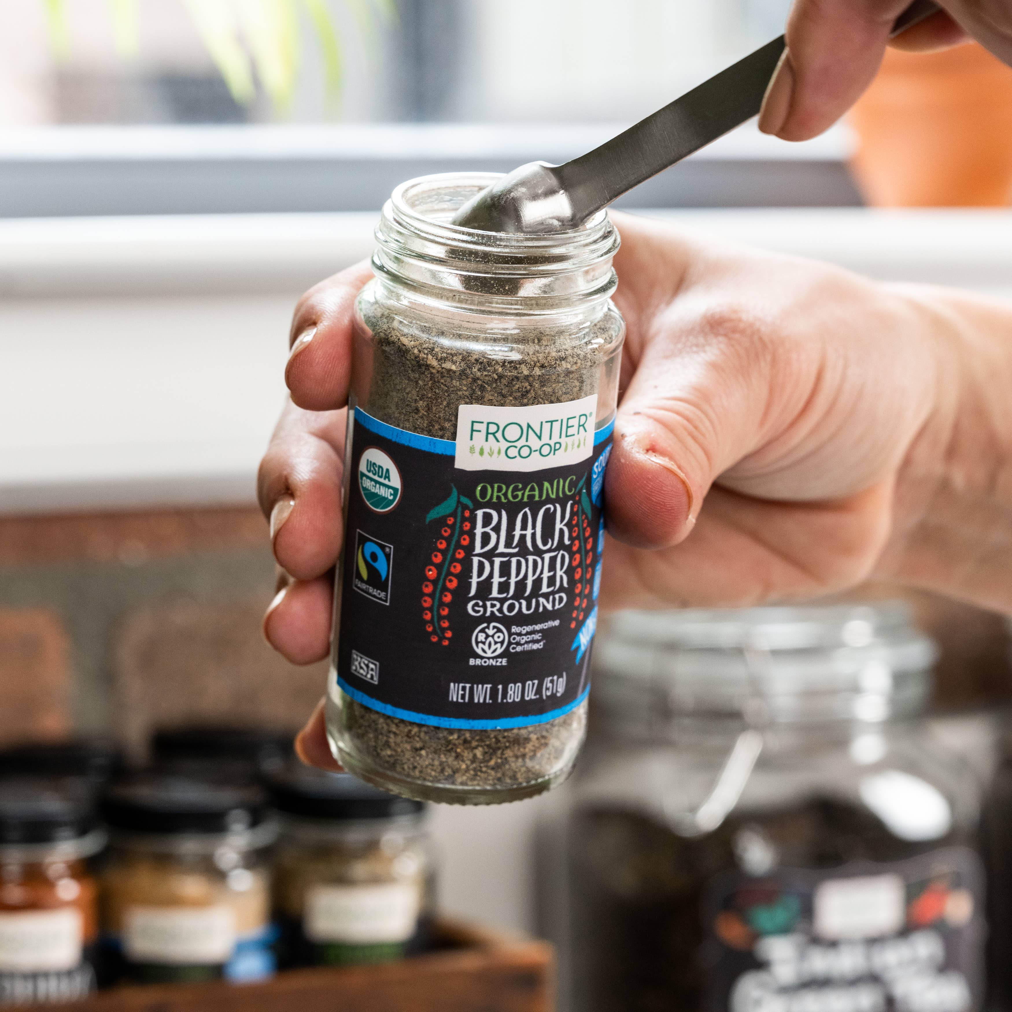 Fairtrade Certified®, Organic Black Pepper, Medium Grind