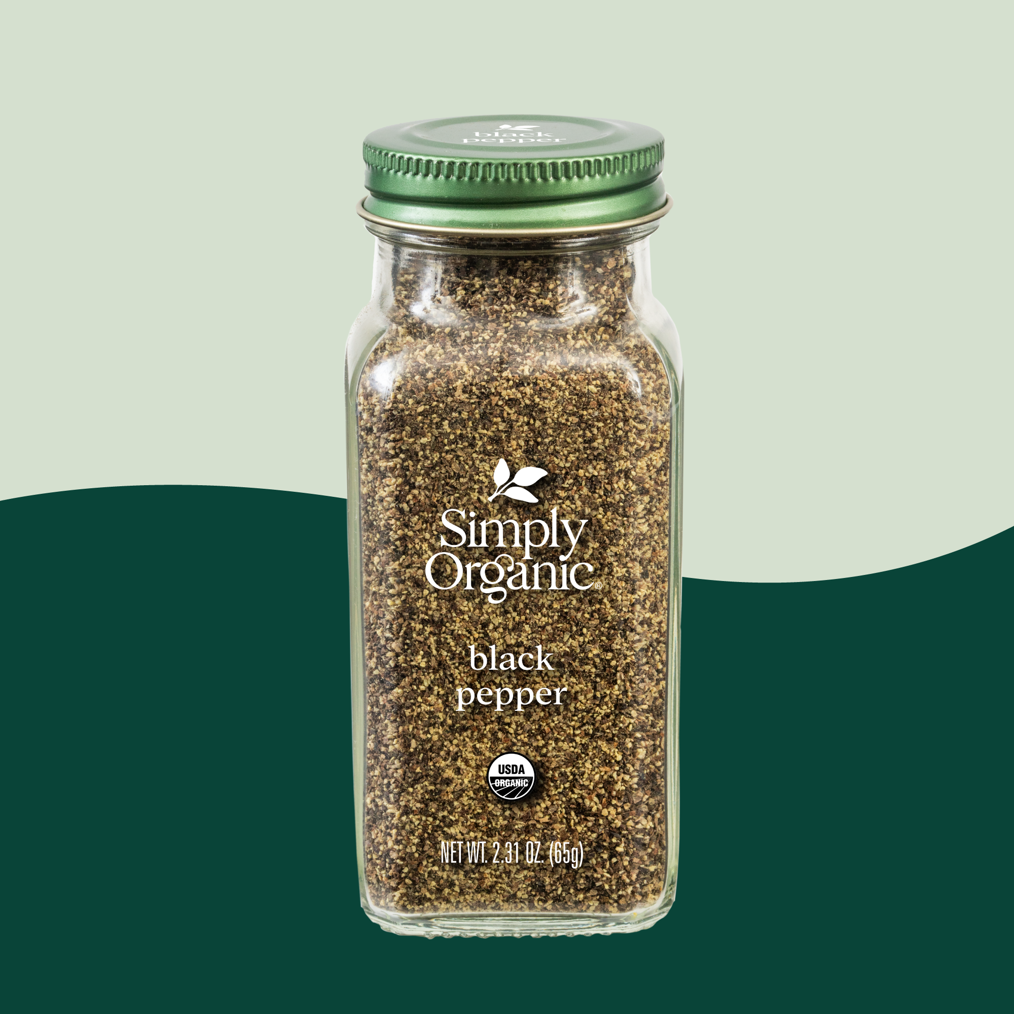 Black Pepper, Medium Grind, Certified Organic, 2.31 Oz