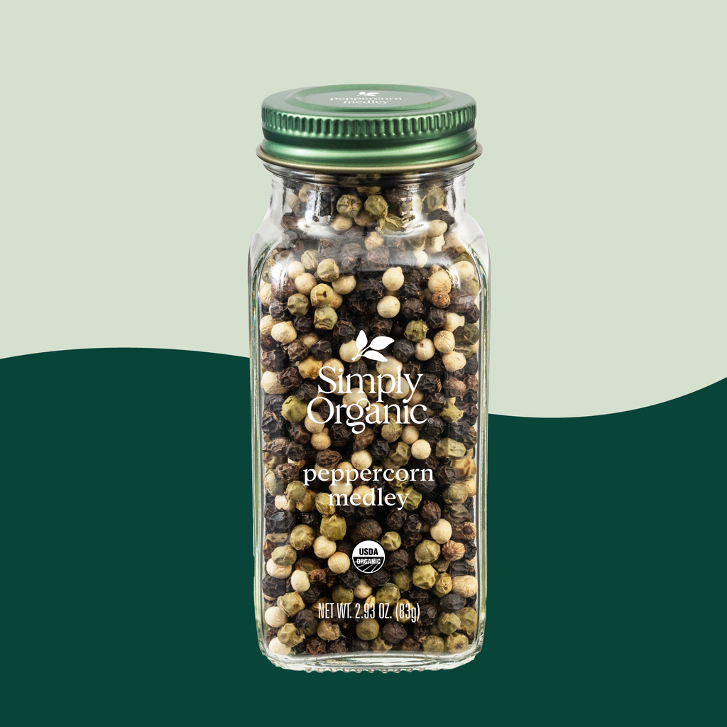 Whole Peppercorn Medley, Certified Organic, Kosher 2.93 Oz