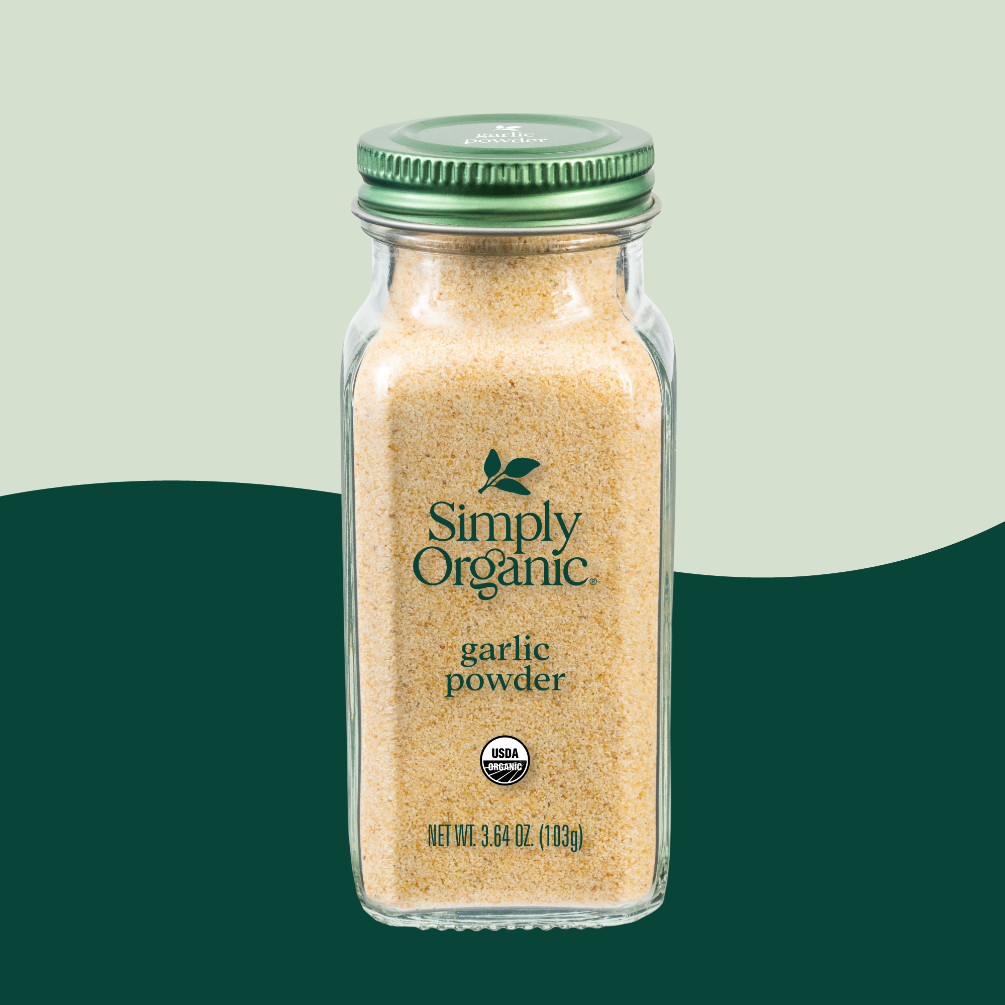 Garlic Powder, Certified Organic, Kosher, Non ETO, 3.64 Oz