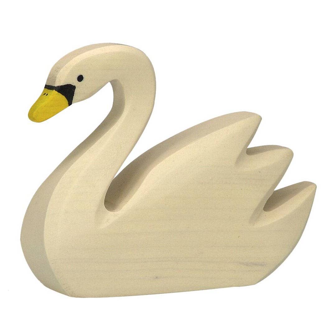 Swan, swimming