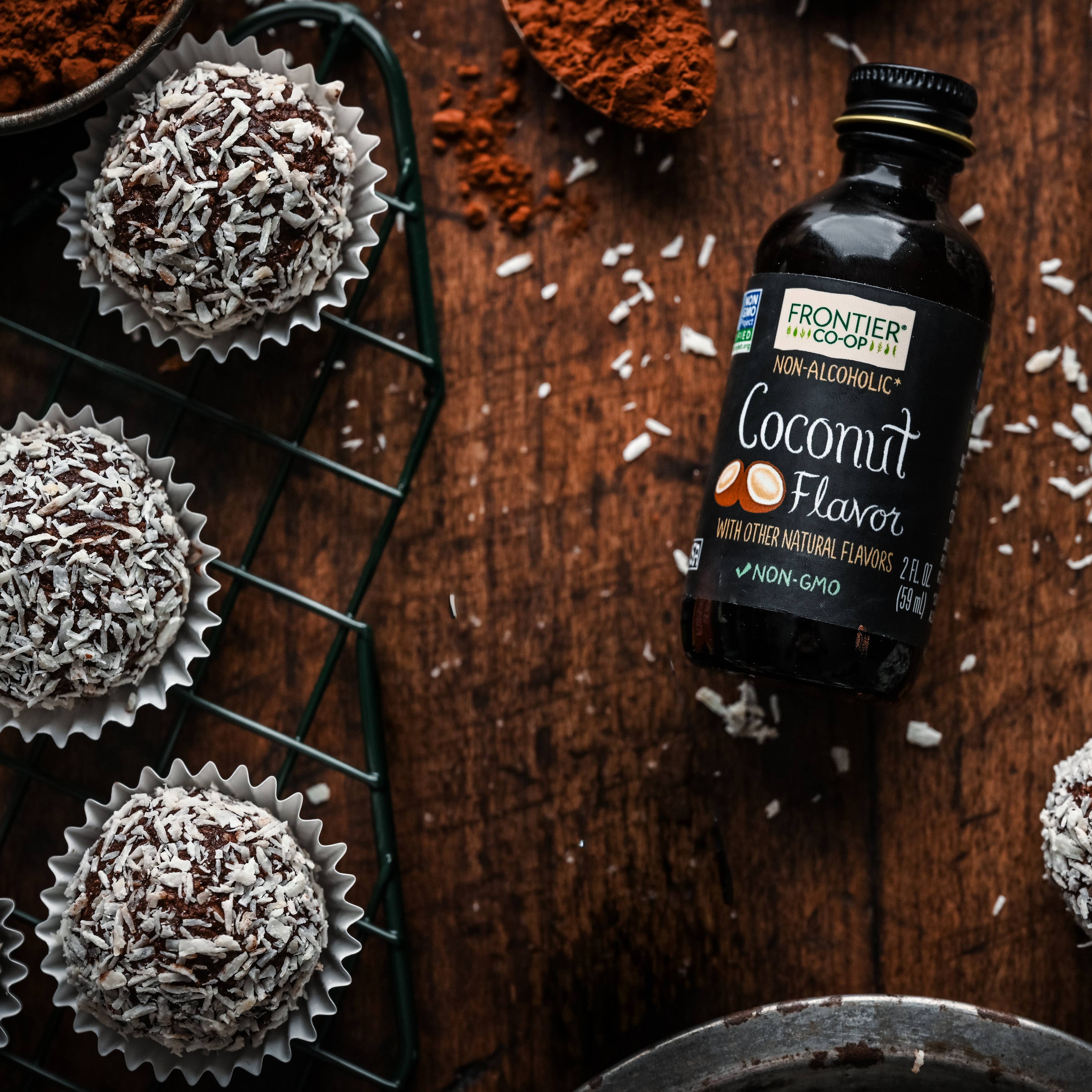 Coconut Flavor, Non-Alcoholic, Non-GMO, Kosher 2 Fl. Oz.