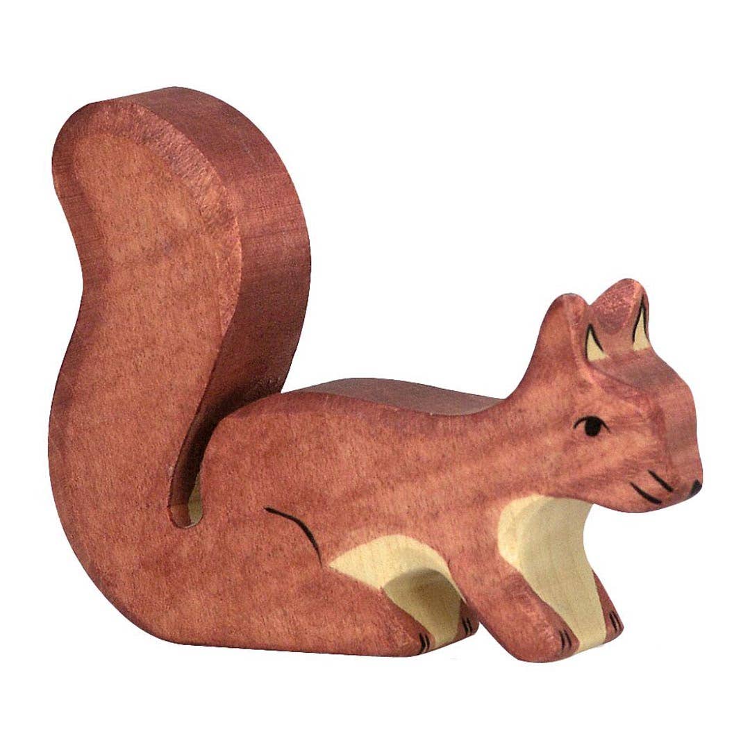 Squirrel, standing, brown