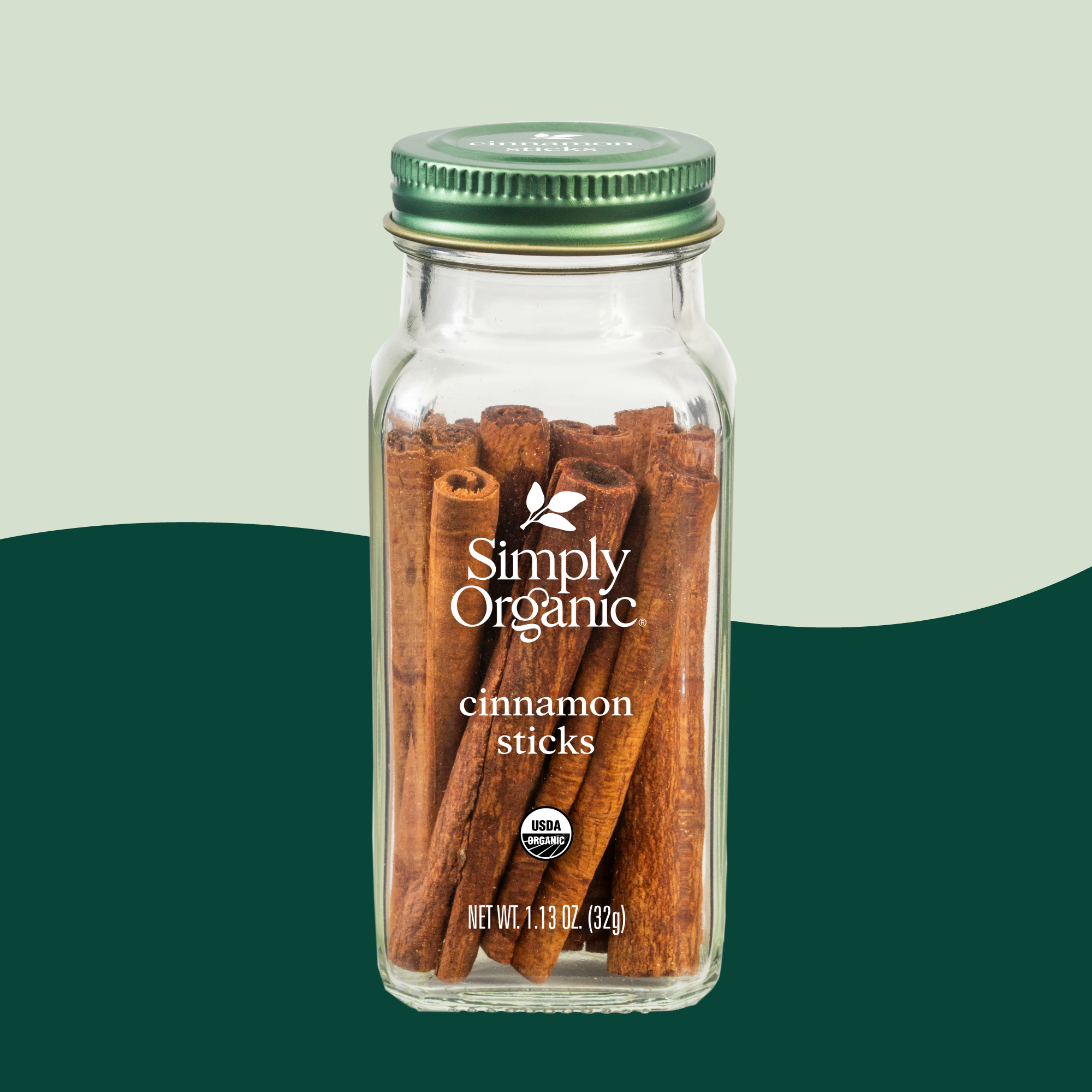 Pure Cinnamon (Korintje) Sticks, Certified Organic, 1.13 Oz
