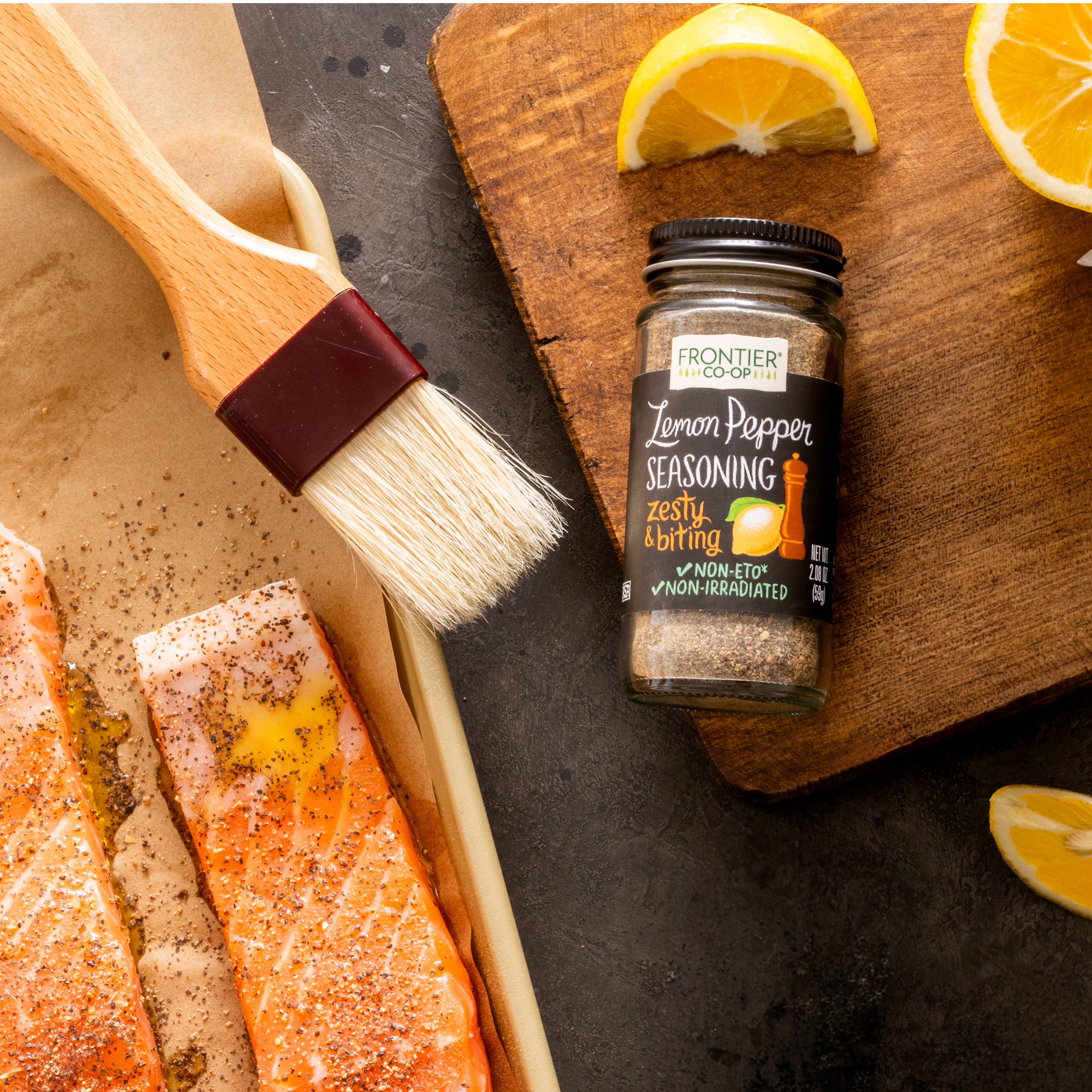 Lemon Pepper Seasoning, Non-ETO, Kosher, 2.08 Oz.
