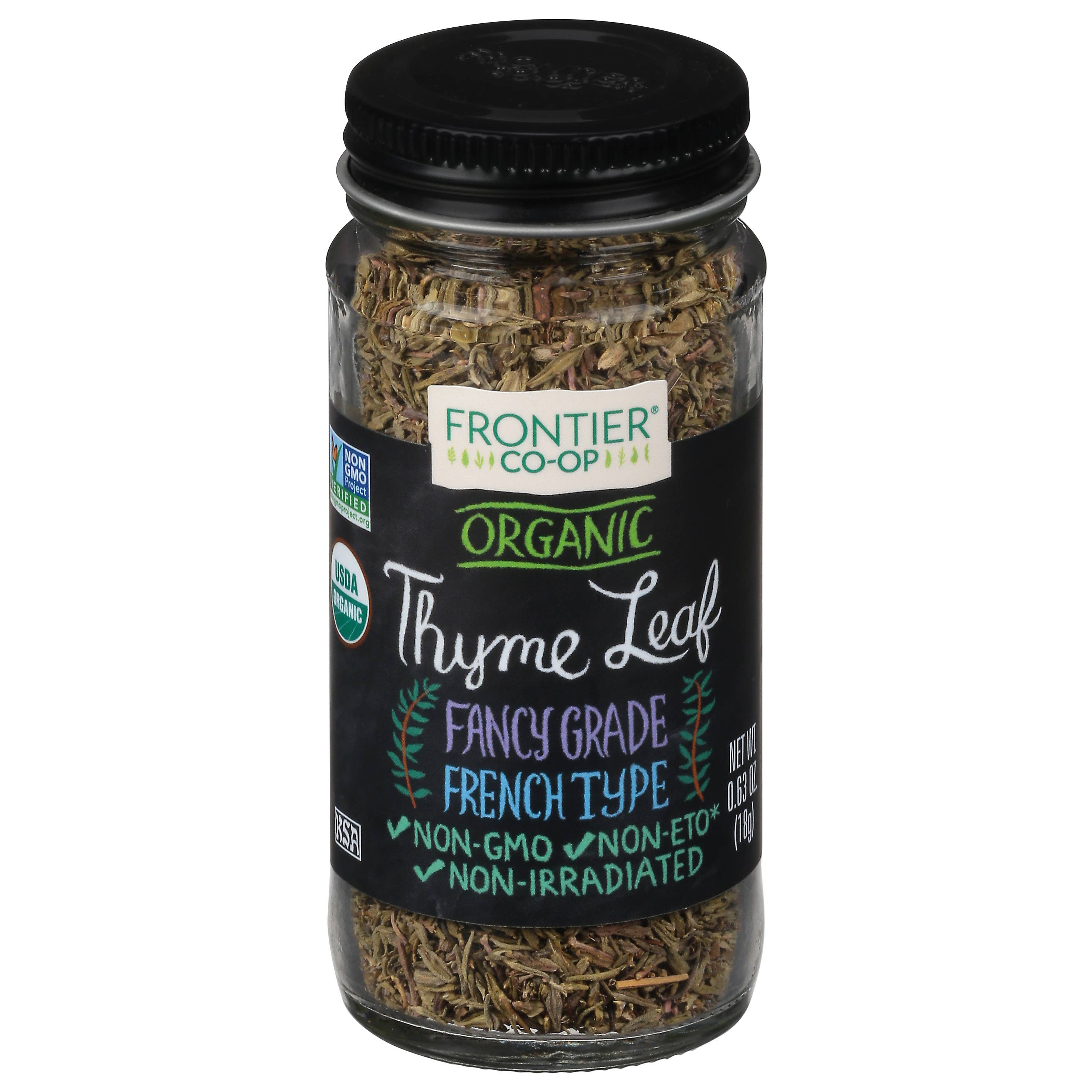 Organic Thyme Leaf (Fancy-Grade) Non GMO, Kosher, 0.63 Oz