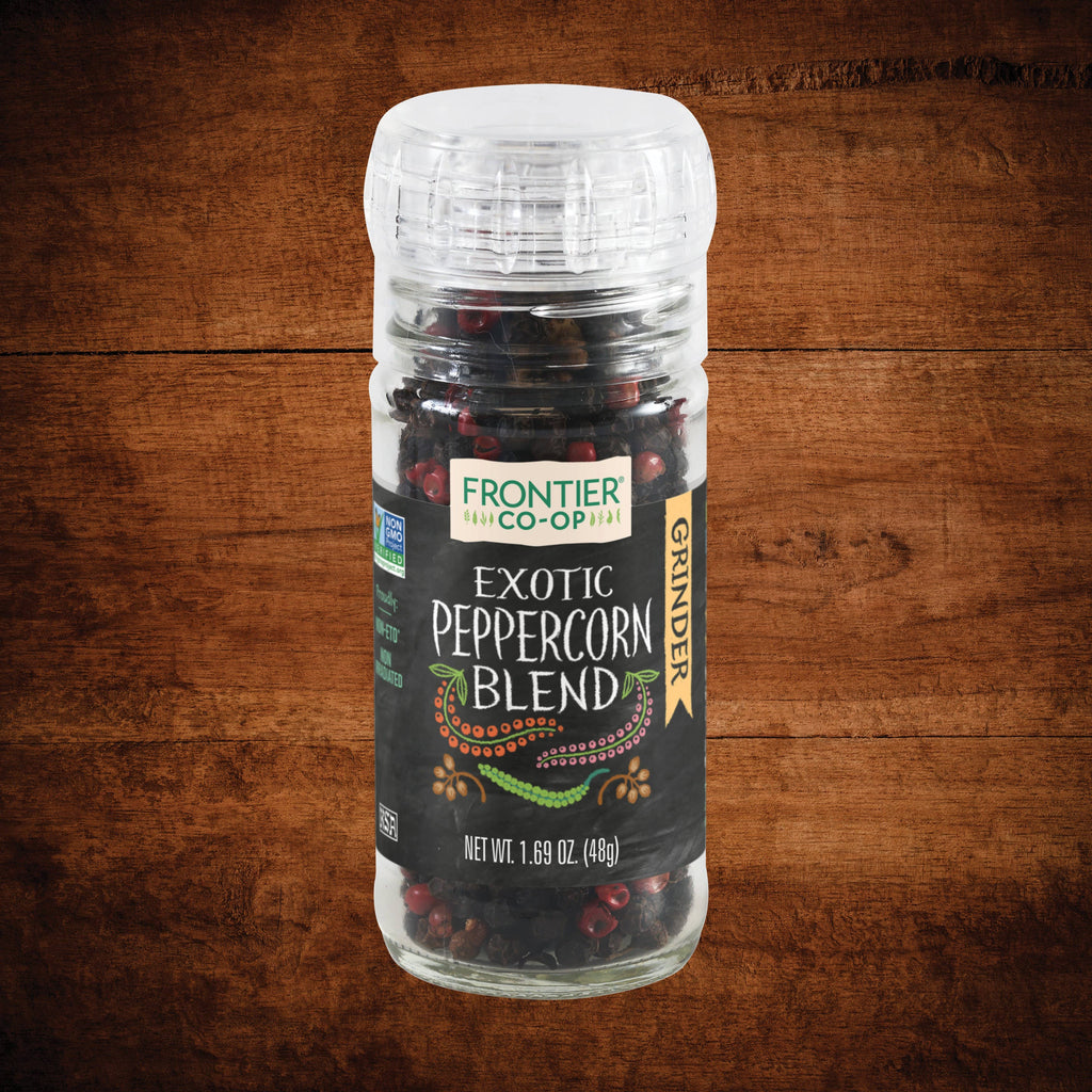 Exotic Whole Peppercorn Blend Grinder, Kosher, 1.69 Oz.