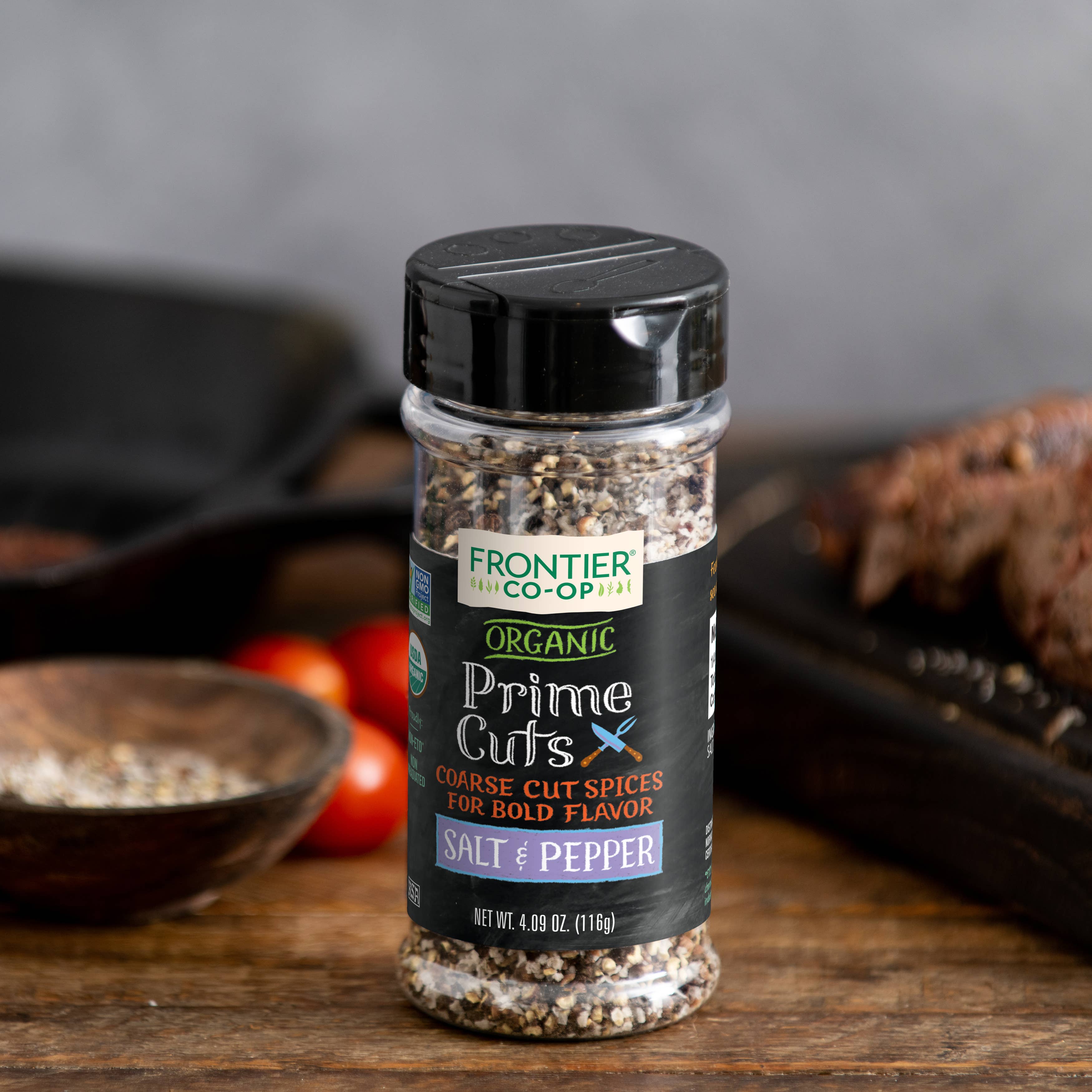 Prime Cuts, Salt & Pepper, Certified Organic 4.09 Oz.