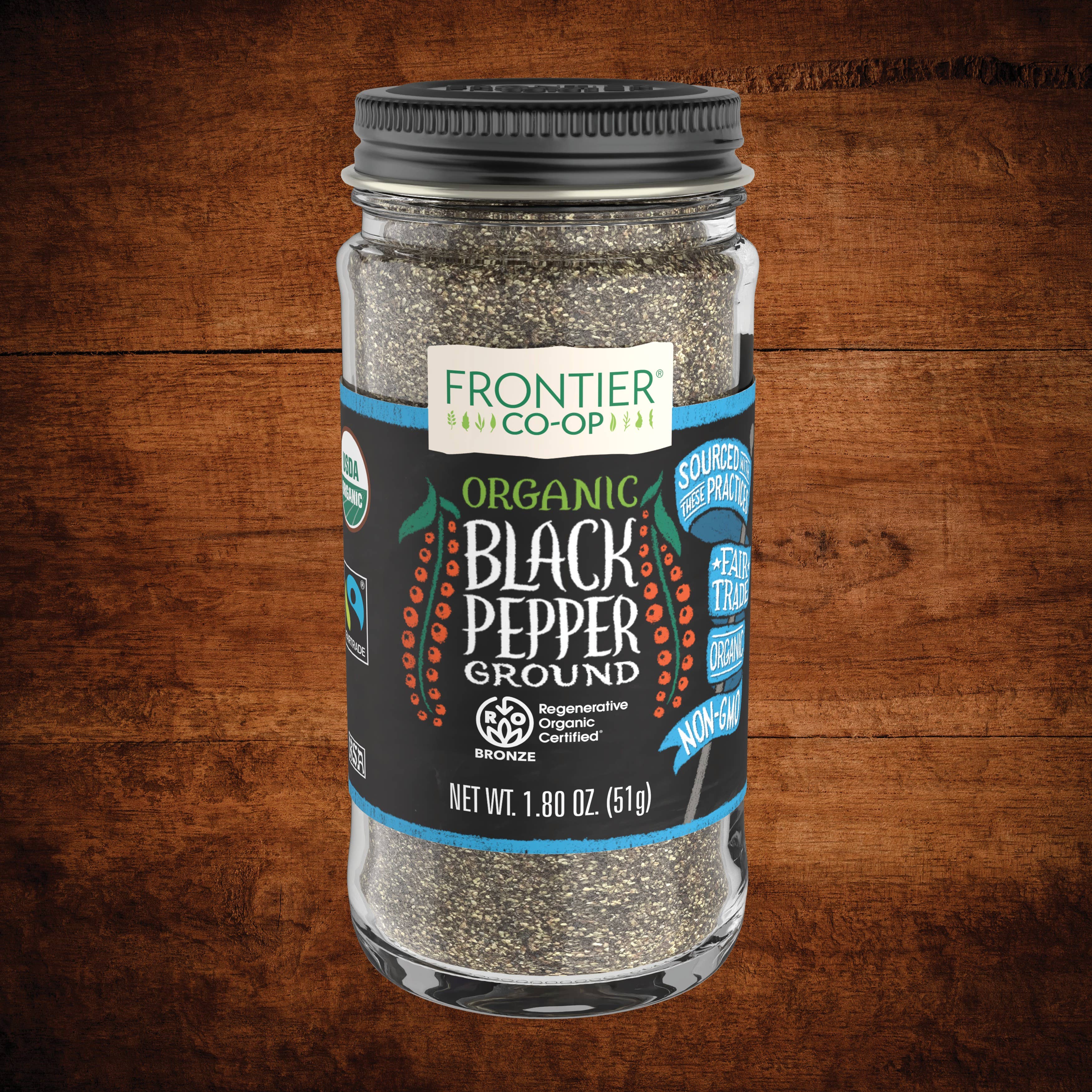 Fairtrade Certified®, Organic Black Pepper, Medium Grind