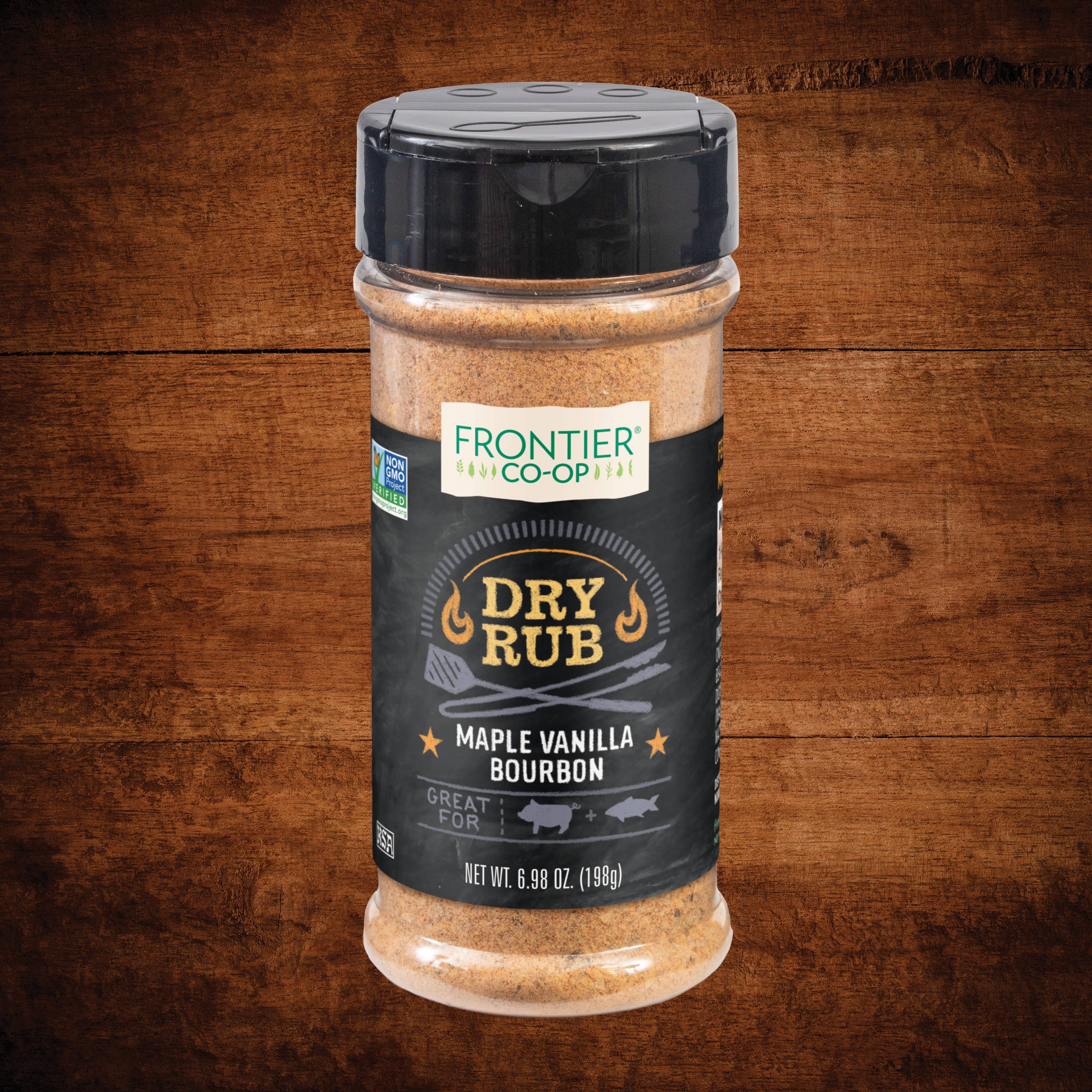 Maple Vanilla Bourbon Dry Rub Seasoning, Kosher, 6.98 Oz.