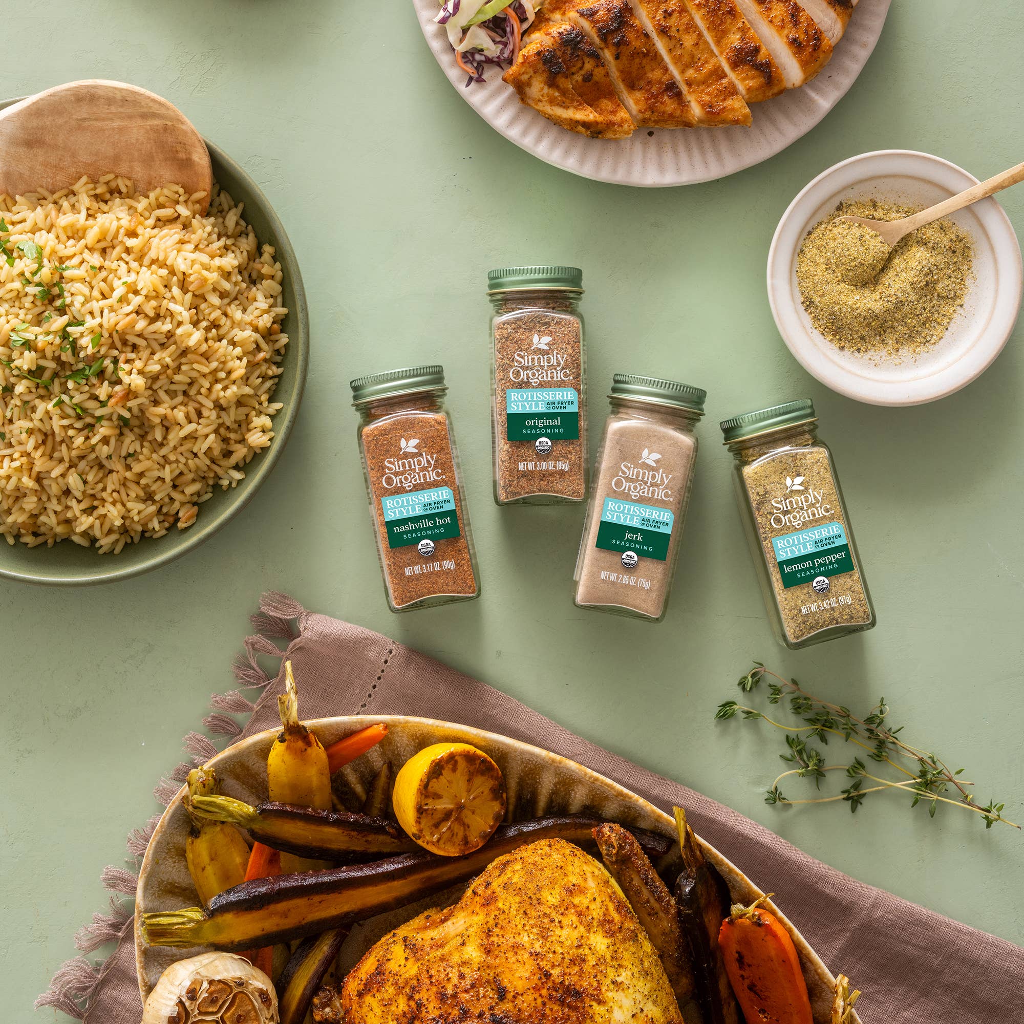 Organic Lemon Pepper Rotisserie Style Seasoning, 3.42 Oz