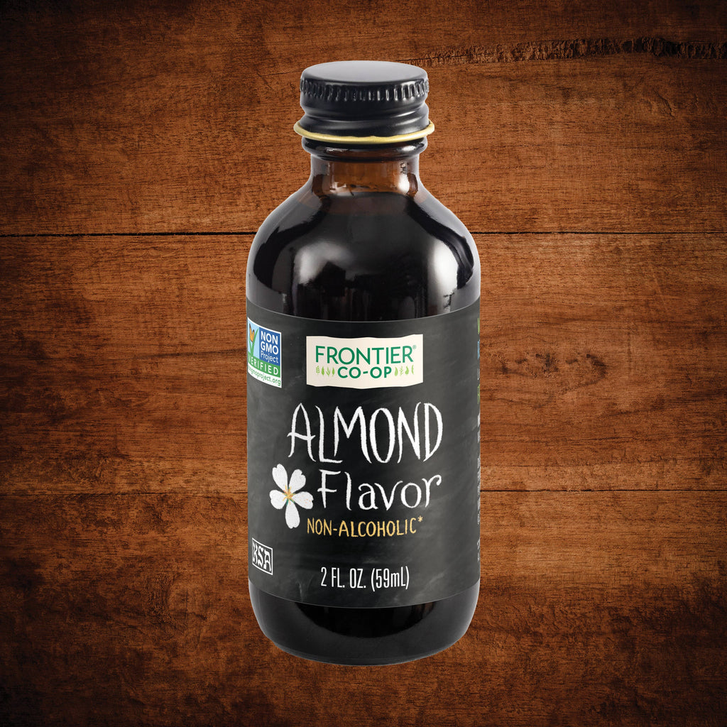 Almond Flavor, Non-Alcoholic, Non-GMO, Kosher, 2 Fl. Oz.