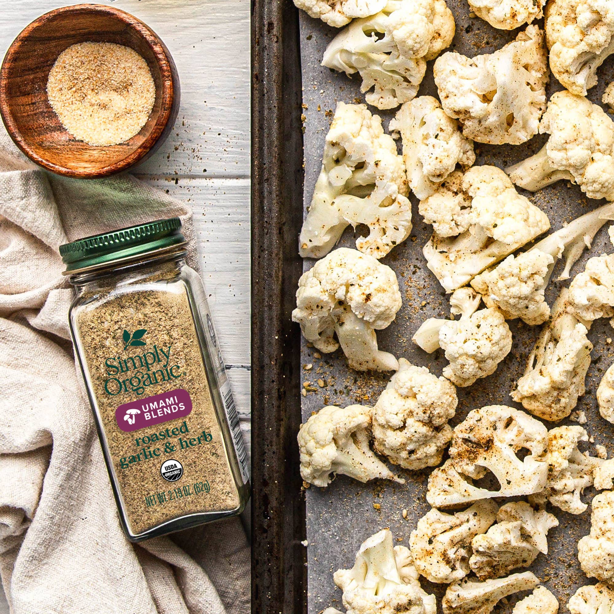 Umami Spice Blend, Roasted Garlic & Herb, Certified Organic