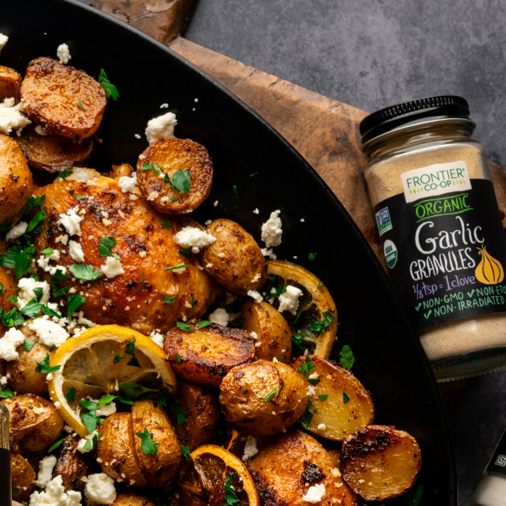 Garlic Granules, Certified Organic, Non-GMO, Kosher 2.68 Oz.