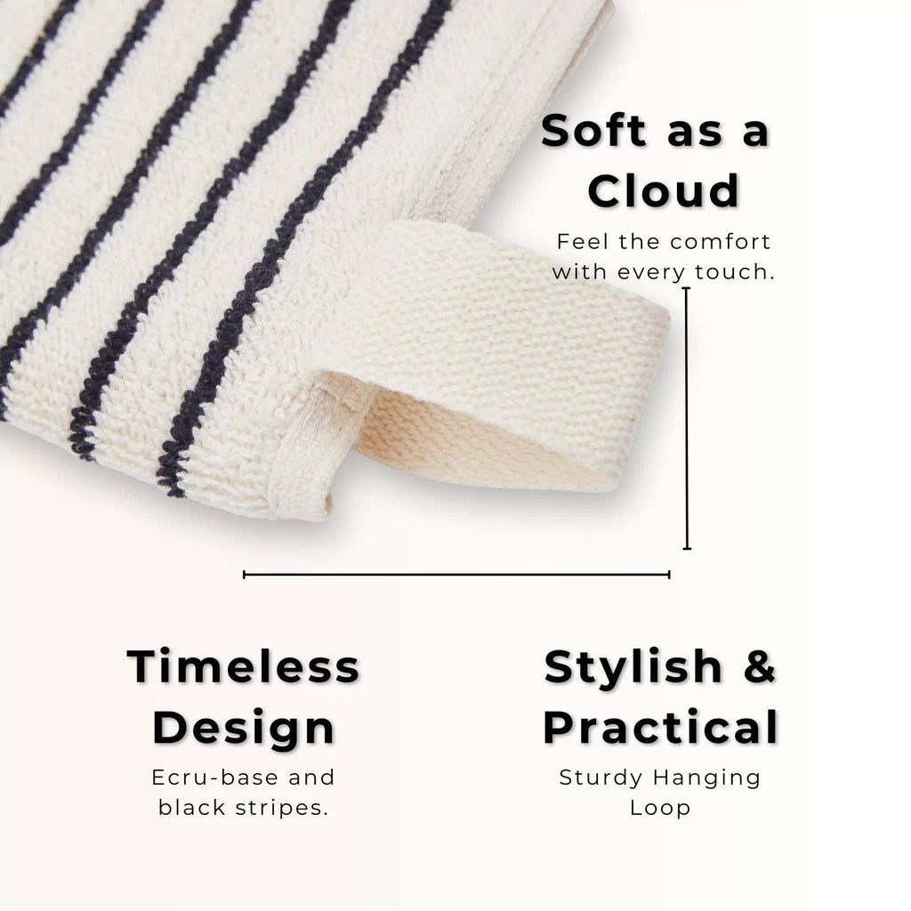 Melika Turkish Cotton Striped Terry Towel