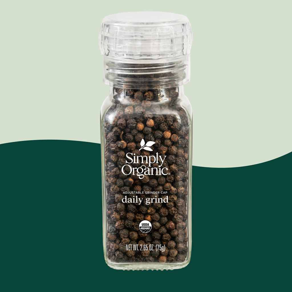 Black Peppercorn Grinder, Daily Grind, Certified Organic