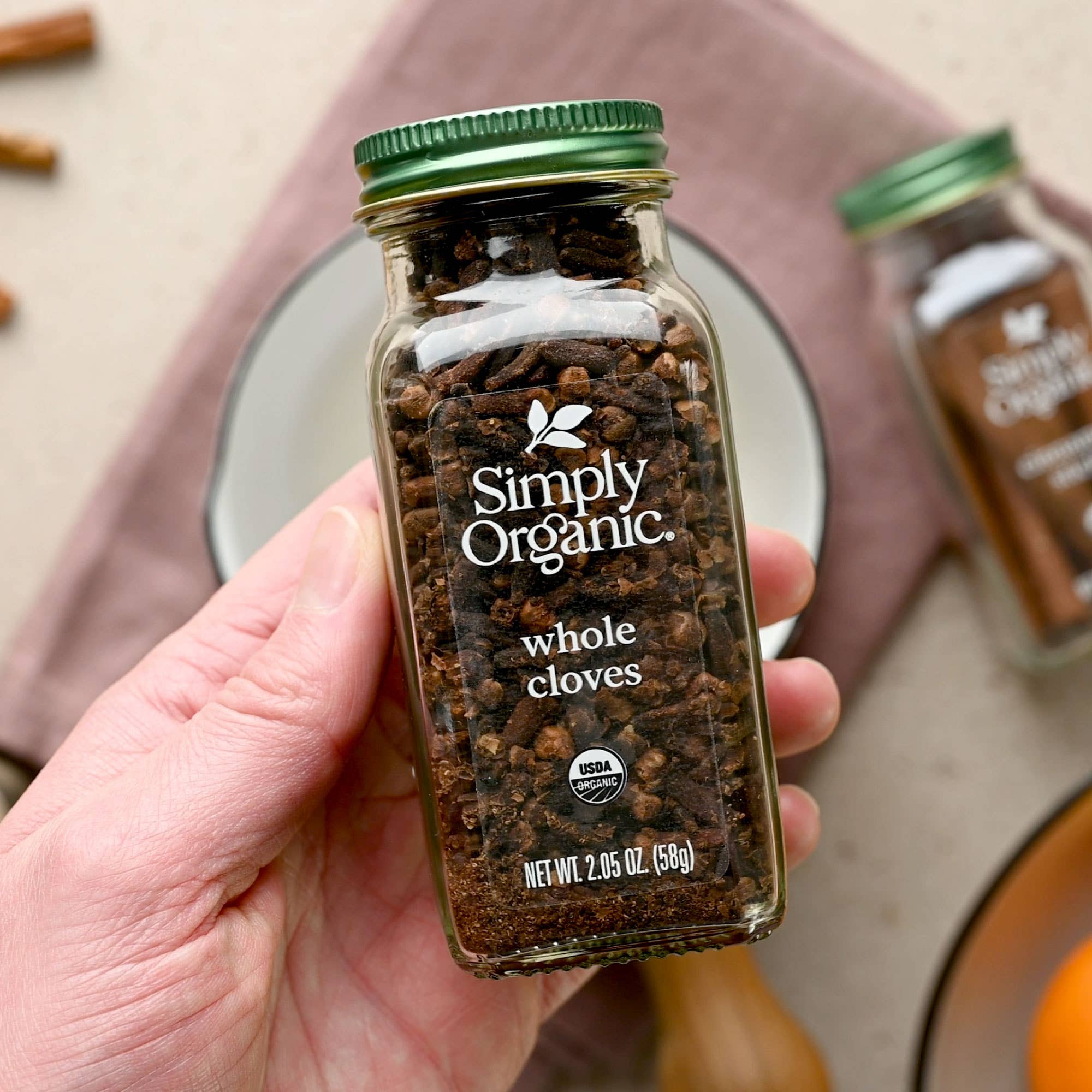 Pure, Whole Cloves, Certified Organic, Kosher, 2.05 Oz