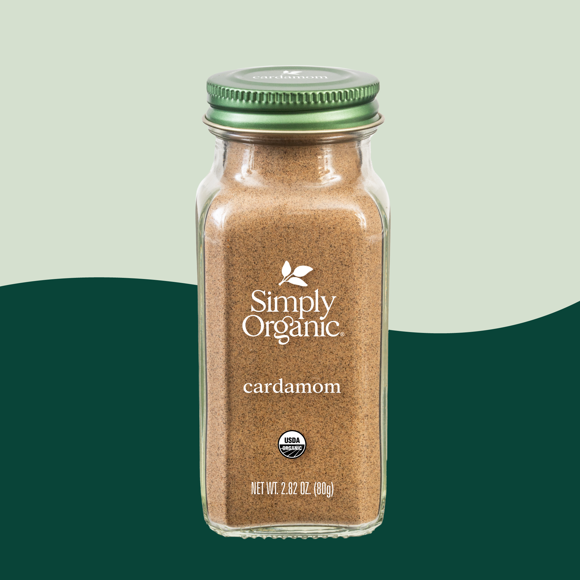 Pure Ground Cardamom, Certified Organic, Kosher, 2.82 Oz